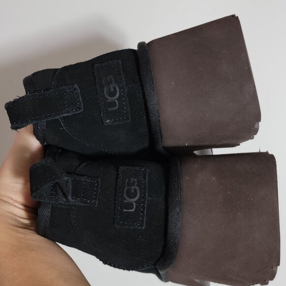 UGG Classic Ultra Mini New Heights Boots Womens 10 Fur Cozy Boho Whimsygoth - Picture 6 of 10
